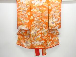 アンティーク　錦紗花模様着物（中着付き）